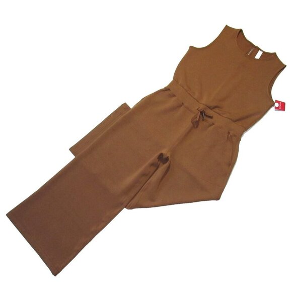 NWT Spanx 50282Q AirEssentials Jumpsuit in Cocoa Aireluxe Knit XL Petite